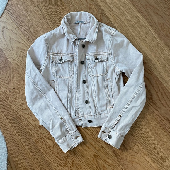 Light Pink/Blush Denim Jacket - Picture 4 of 4